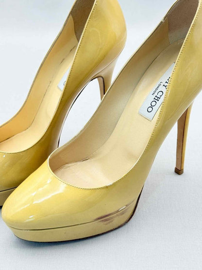 Pre-loved JIMMY CHOO Yellow Size EU 39 Pumps at Reems Closet