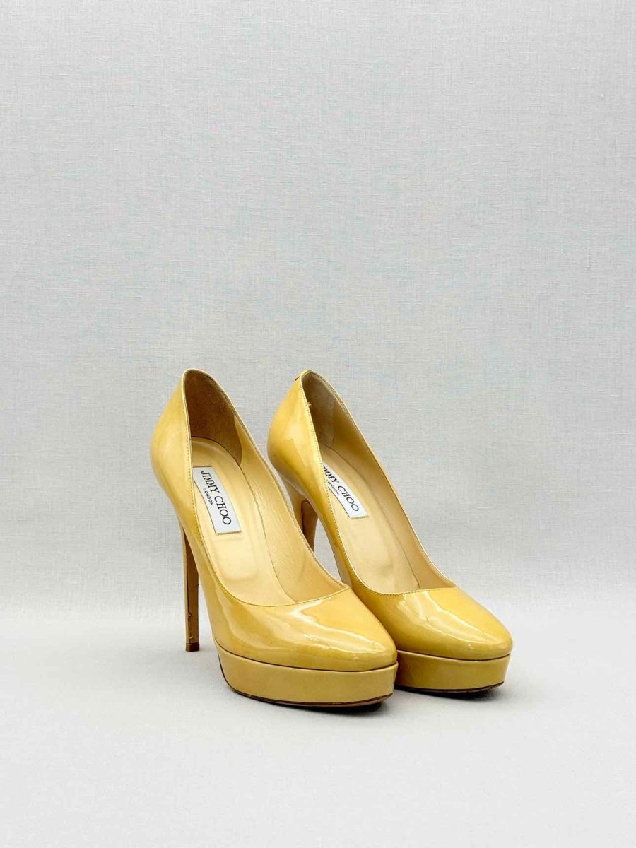 Pre-loved JIMMY CHOO Yellow Size EU 39 Pumps at Reems Closet
