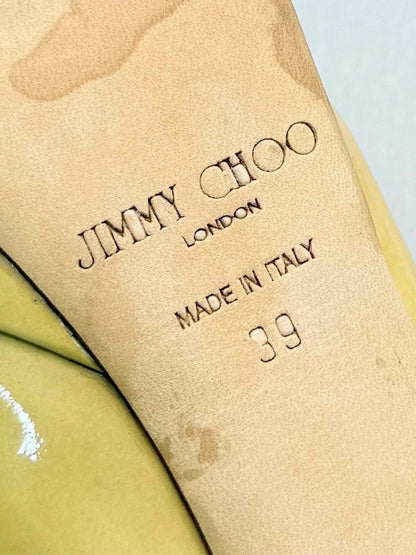 Pre-loved JIMMY CHOO Yellow Size EU 39 Pumps at Reems Closet