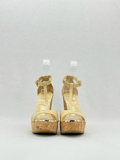 Pre - loved JIMMY CHOO Yellow Size EU 40 Heeled Sandals at Reems Closet