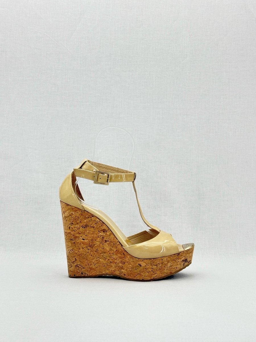 Pre - loved JIMMY CHOO Yellow Size EU 40 Heeled Sandals at Reems Closet