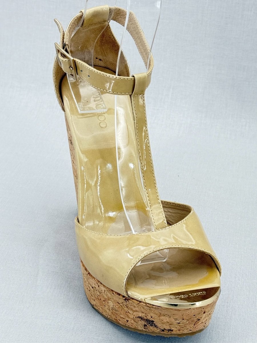 Pre - loved JIMMY CHOO Yellow Size EU 40 Heeled Sandals at Reems Closet