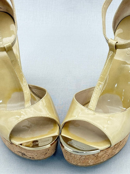 Pre - loved JIMMY CHOO Yellow Size EU 40 Heeled Sandals at Reems Closet