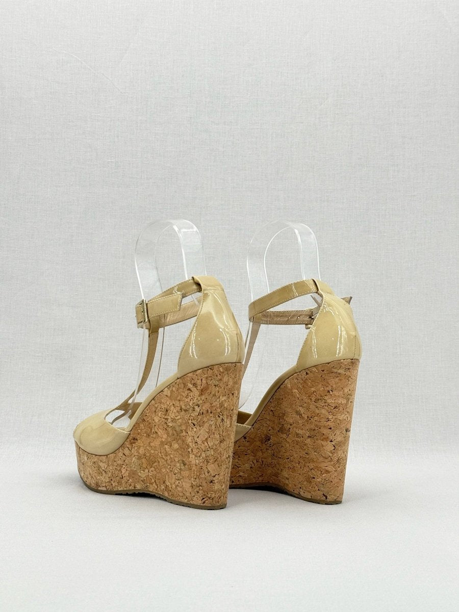 Pre - loved JIMMY CHOO Yellow Size EU 40 Heeled Sandals at Reems Closet