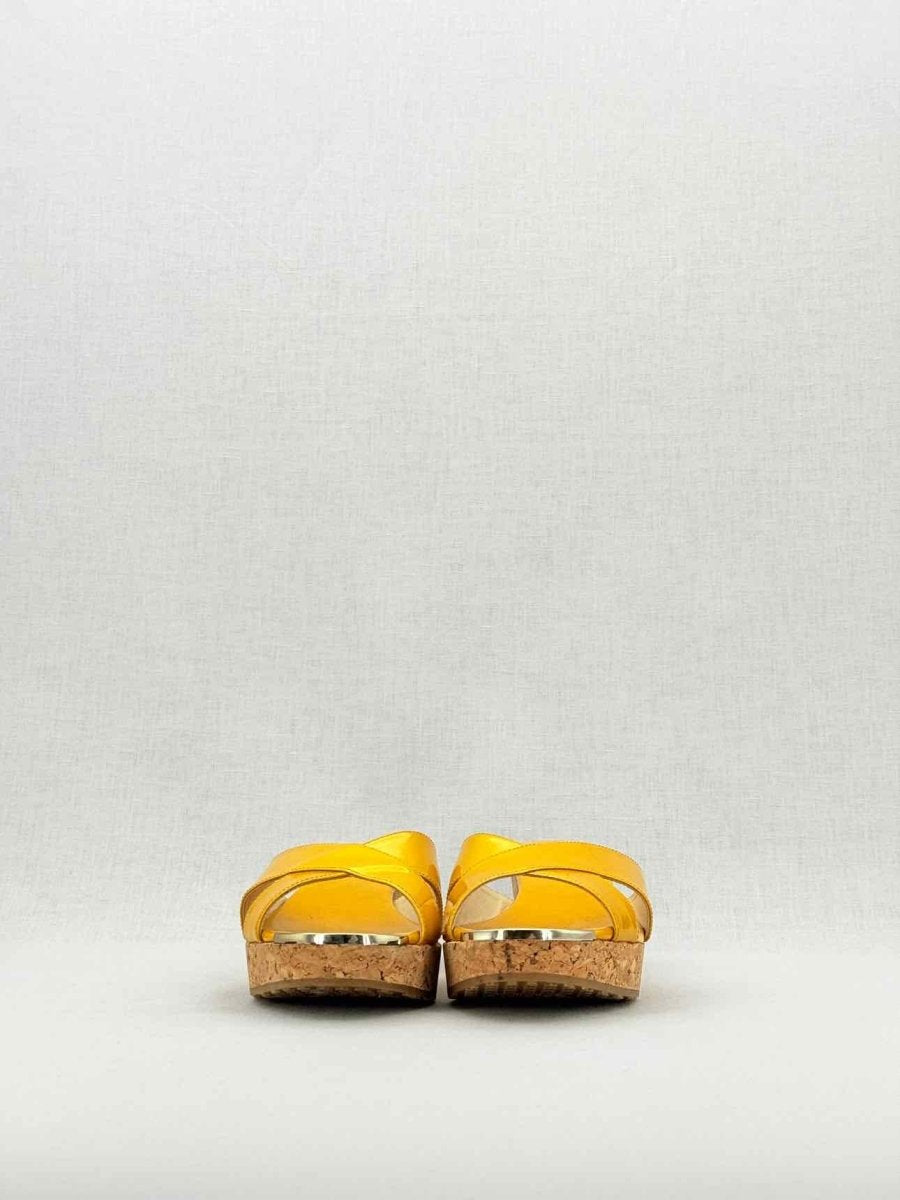 Pre - loved JIMMY CHOO Yellow Size EU 41 Wedges at Reems Closet