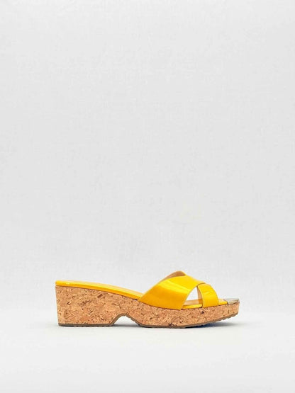 Pre - loved JIMMY CHOO Yellow Size EU 41 Wedges at Reems Closet