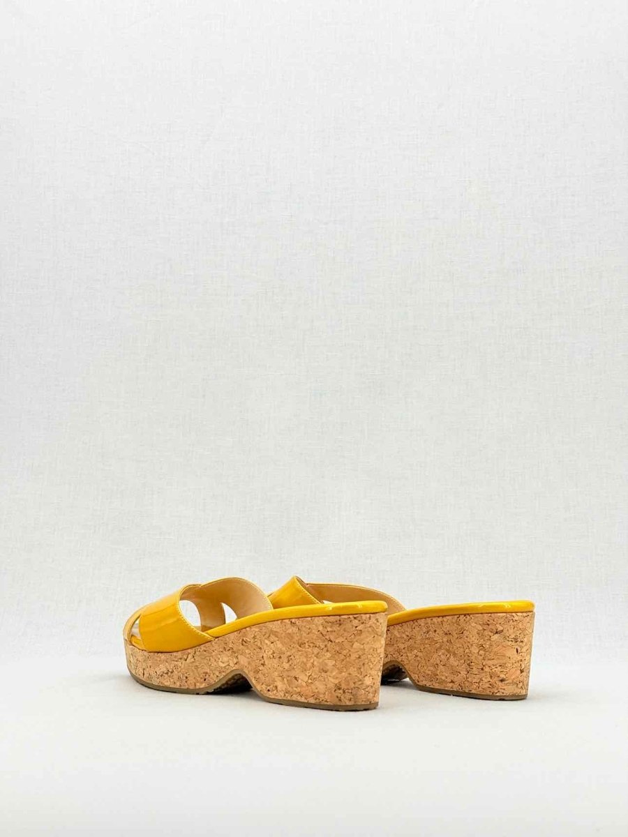 Pre - loved JIMMY CHOO Yellow Size EU 41 Wedges at Reems Closet