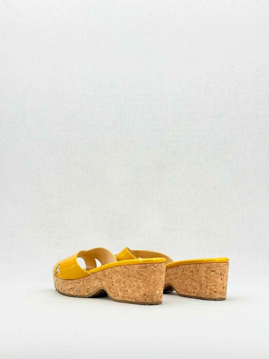 Pre - loved JIMMY CHOO Yellow Size EU 41 Wedges at Reems Closet