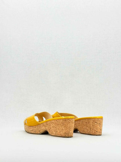 Pre - loved JIMMY CHOO Yellow Size EU 41 Wedges at Reems Closet