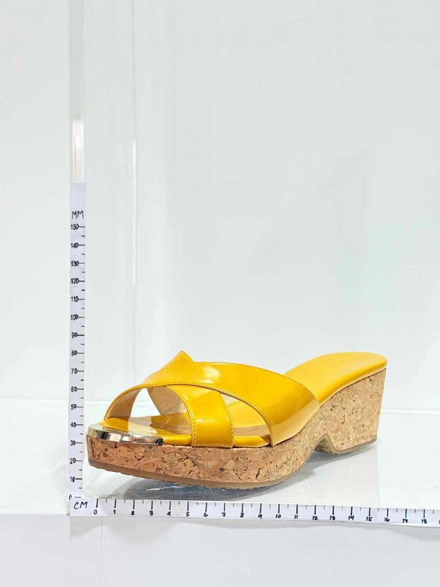 Pre - loved JIMMY CHOO Yellow Size EU 41 Wedges at Reems Closet