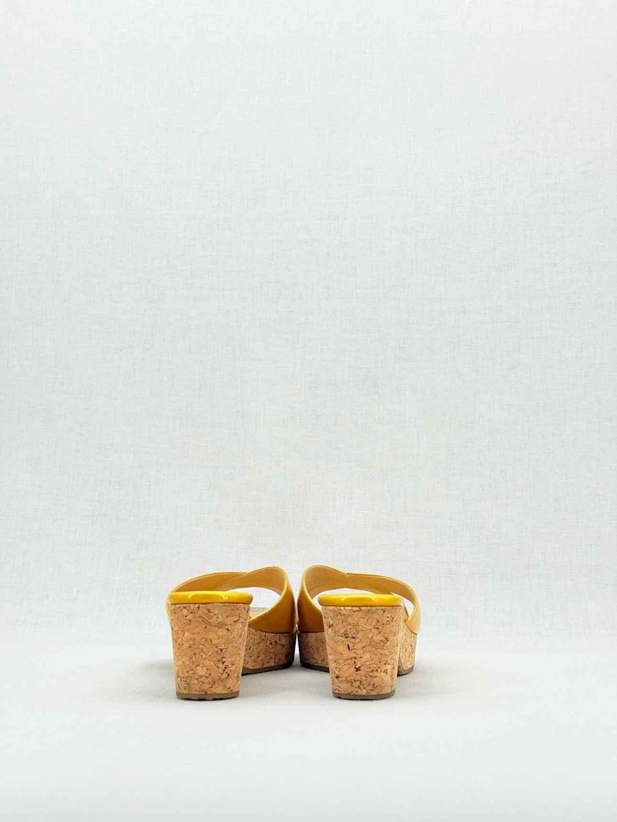 Pre - loved JIMMY CHOO Yellow Size EU 41 Wedges at Reems Closet