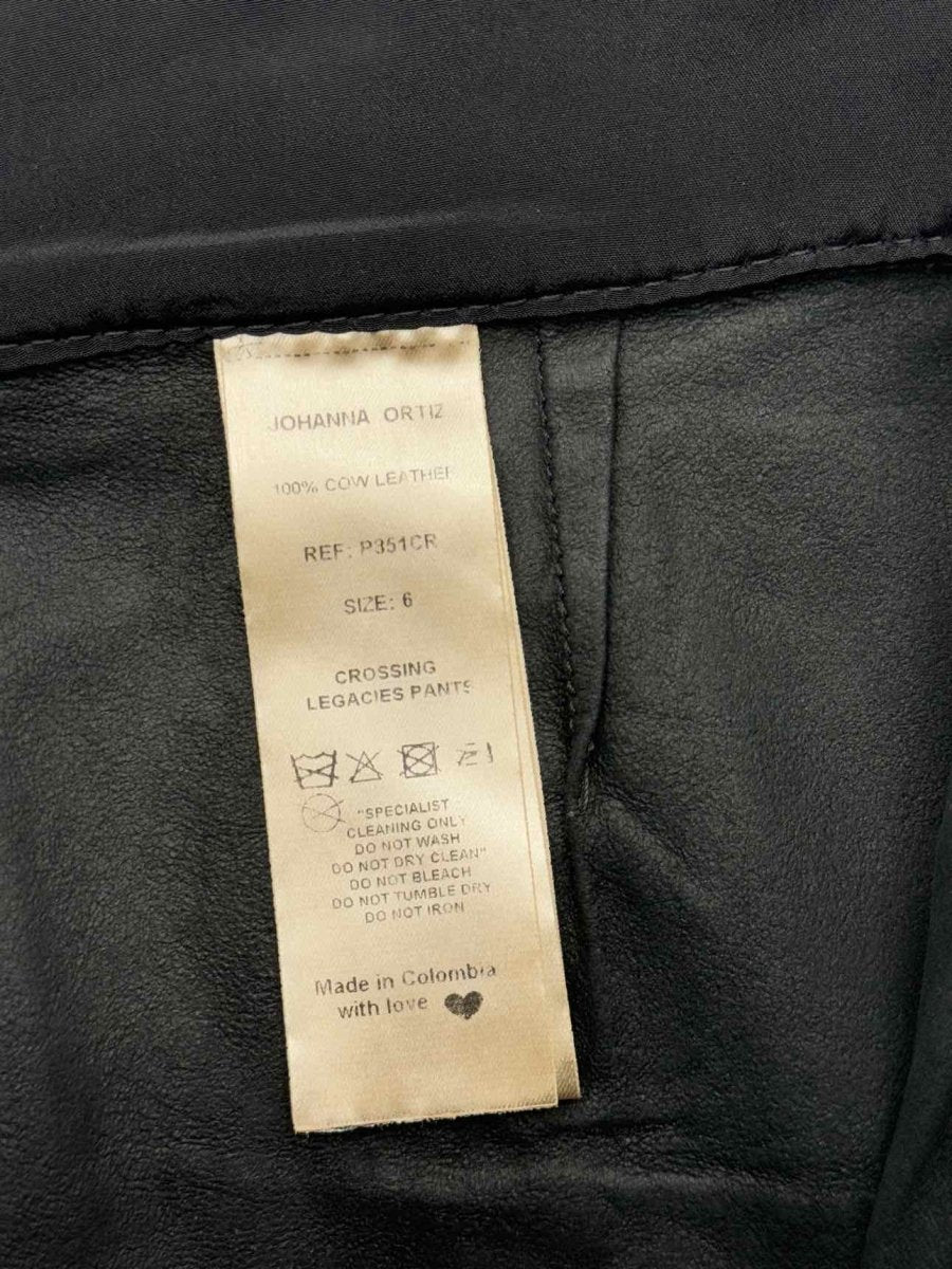 Pre - loved JOHANNA ORTIZ Black Size US 6 Pants at Reems Closet