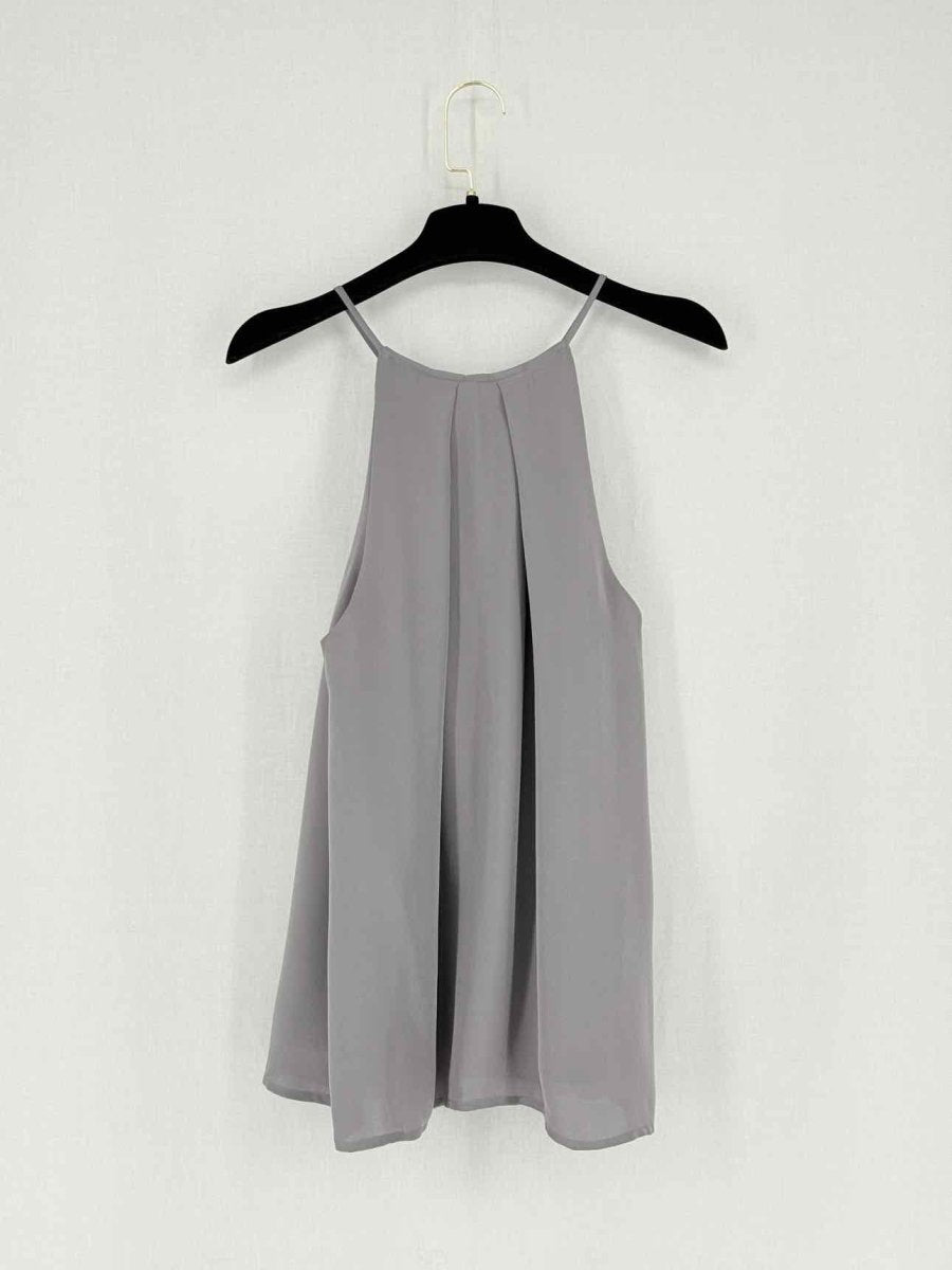 Pre - loved JOIE Sleeveless Grey Pleated Size Medium Top at Reems Closet