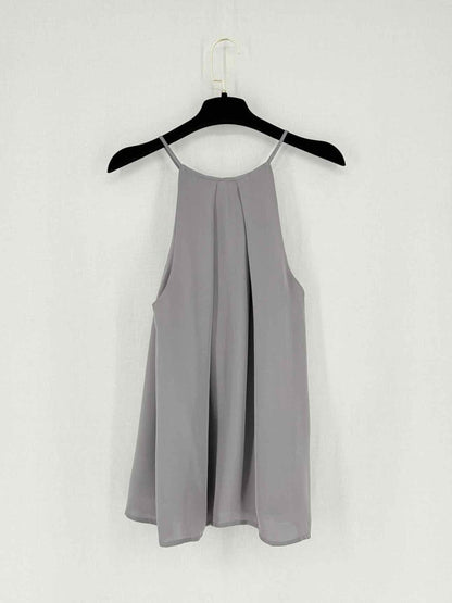 Pre - loved JOIE Sleeveless Grey Pleated Size Medium Top at Reems Closet