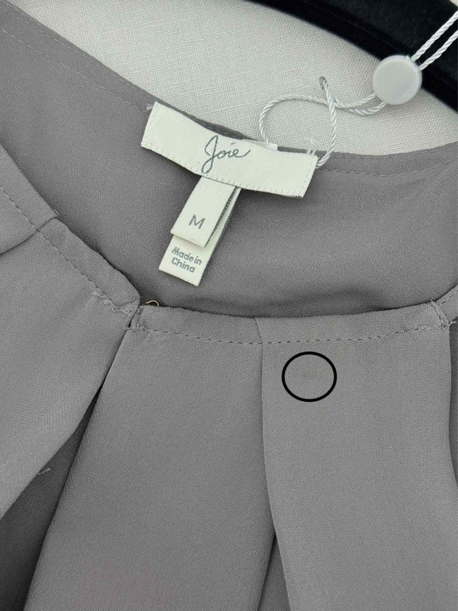 Pre - loved JOIE Sleeveless Grey Pleated Size Medium Top at Reems Closet