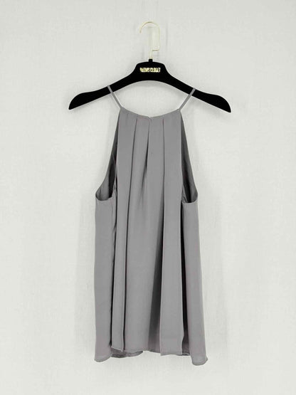 Pre - loved JOIE Sleeveless Grey Pleated Size Medium Top at Reems Closet