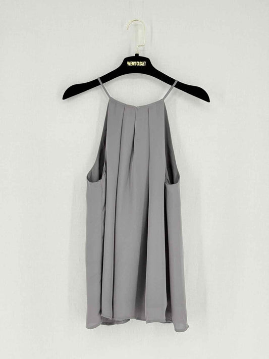 Pre - loved JOIE Sleeveless Grey Pleated Size Medium Top at Reems Closet