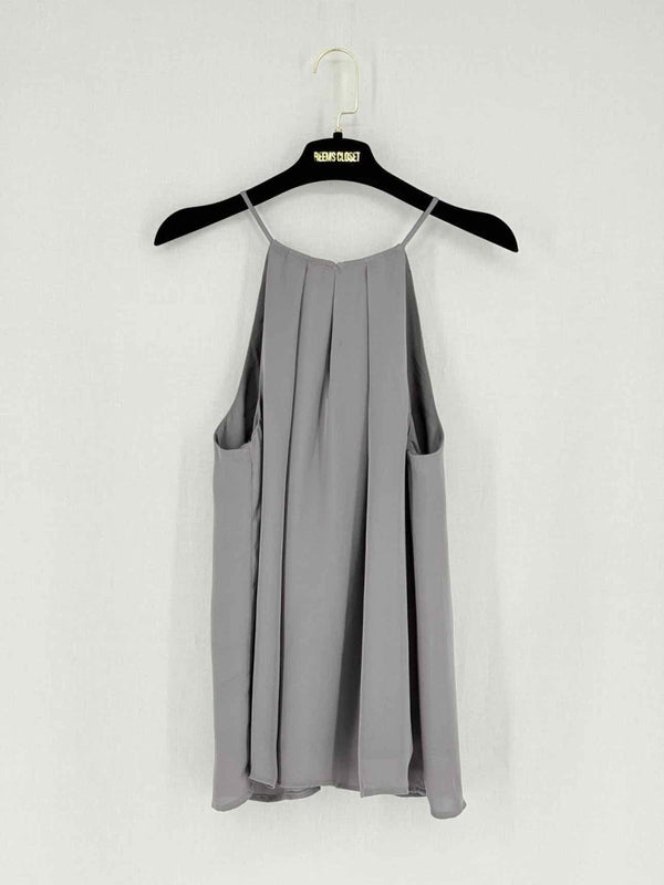 Pre - loved JOIE Sleeveless Grey Pleated Size Medium Top at Reems Closet