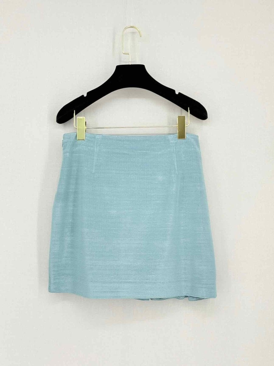 Pre - loved JONATHAN SIMKHAI Azaelea Pale Blue Size US 6 Mini Skirt at Reems Closet