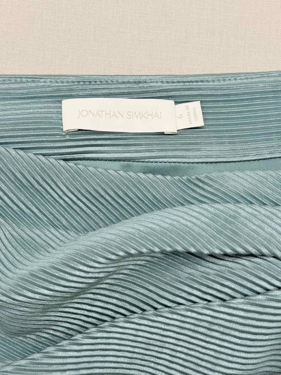 Pre - loved JONATHAN SIMKHAI Azaelea Pale Blue Size US 6 Mini Skirt at Reems Closet