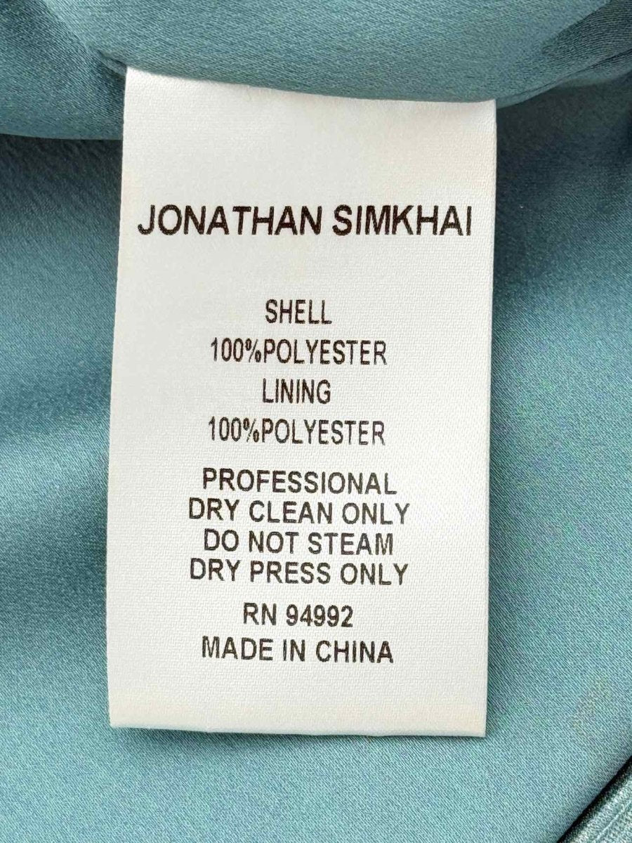 Pre - loved JONATHAN SIMKHAI Blue Striped Size US 6 Mini Skirt at Reems Closet