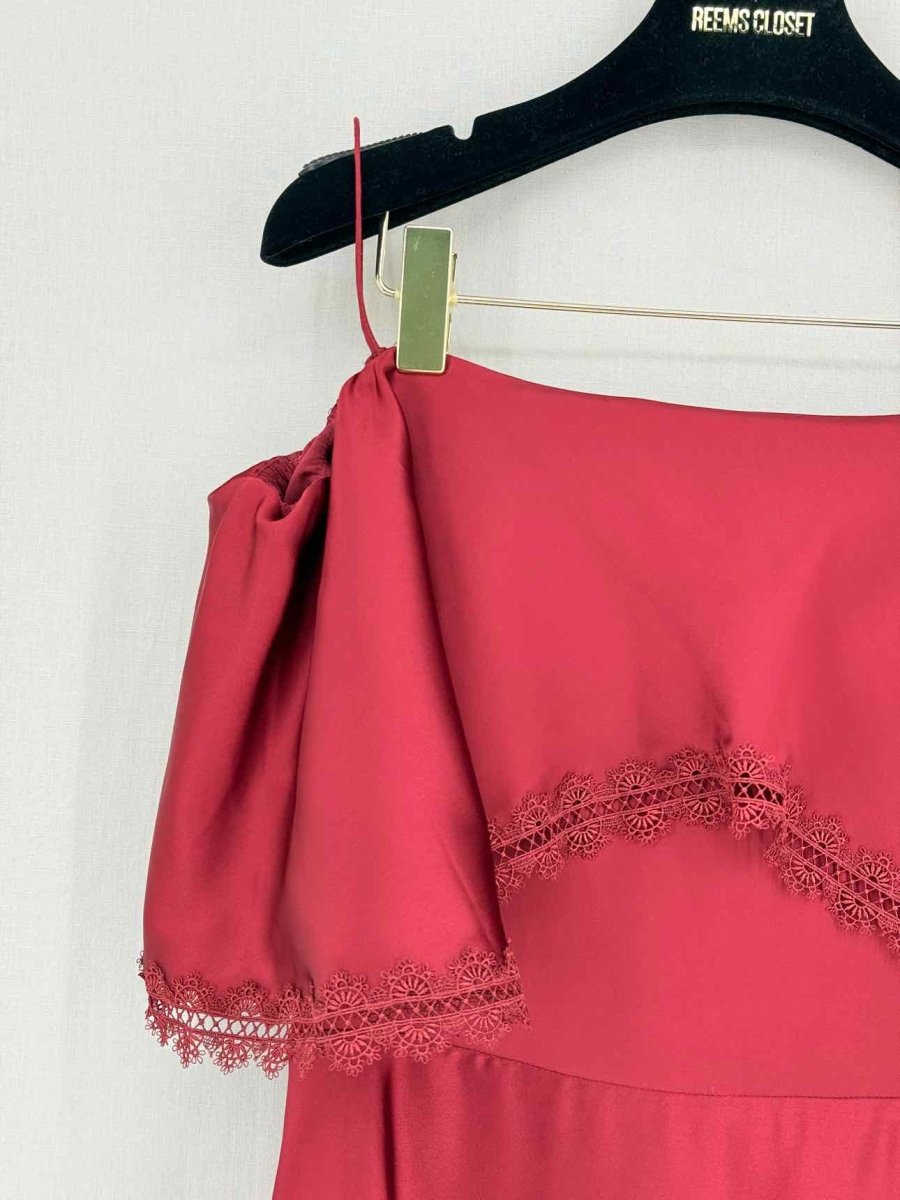 Pre - loved JONATHAN SIMKHAI Maroon Size US 8 Short Dress at Reems Closet