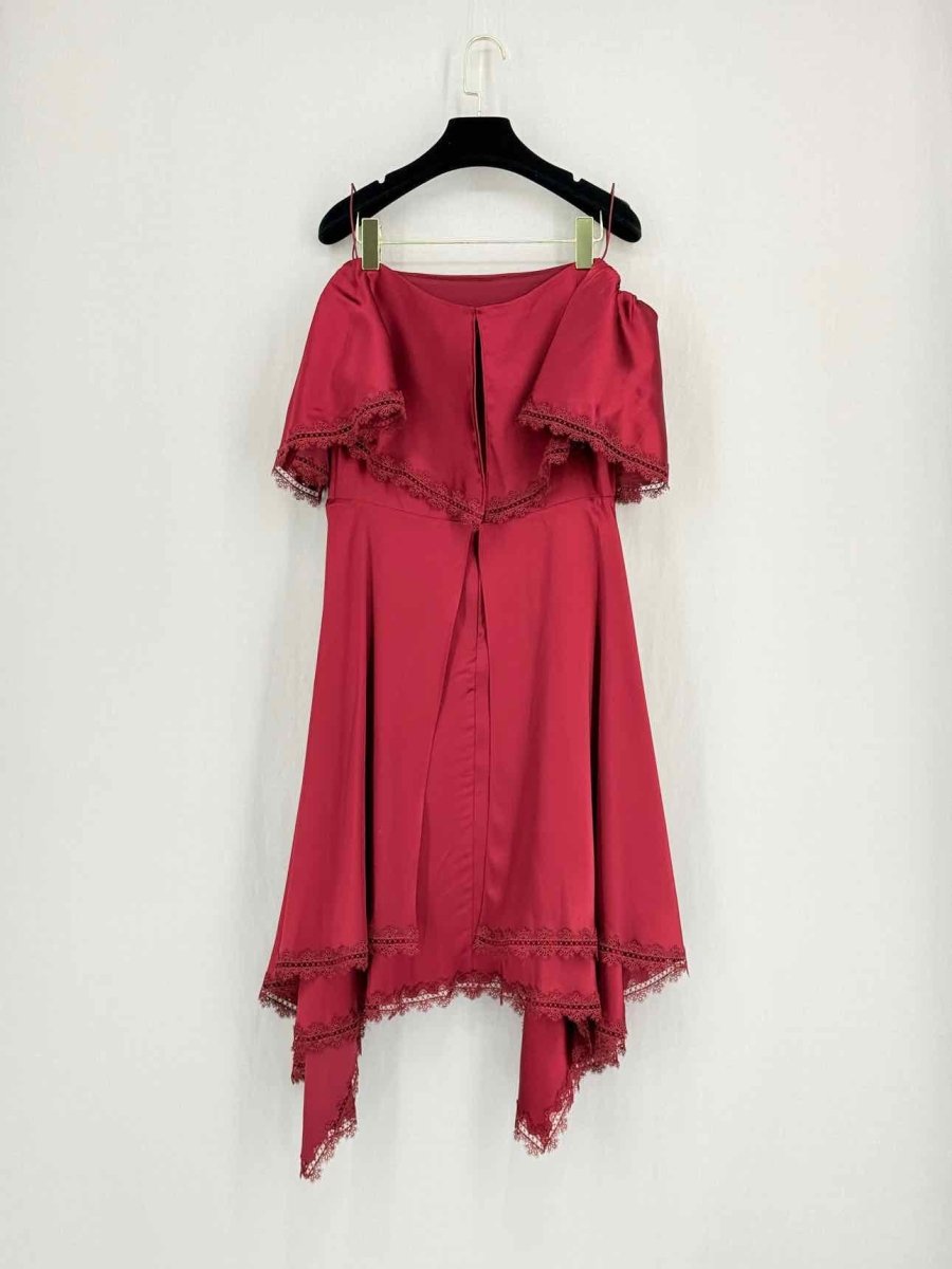 Pre - loved JONATHAN SIMKHAI Maroon Size US 8 Short Dress at Reems Closet