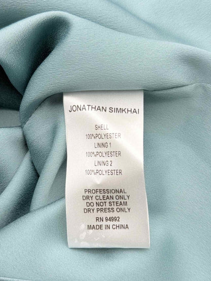 Pre - loved JONATHAN SIMKHAI Mint Green Size Medium Blouse at Reems Closet