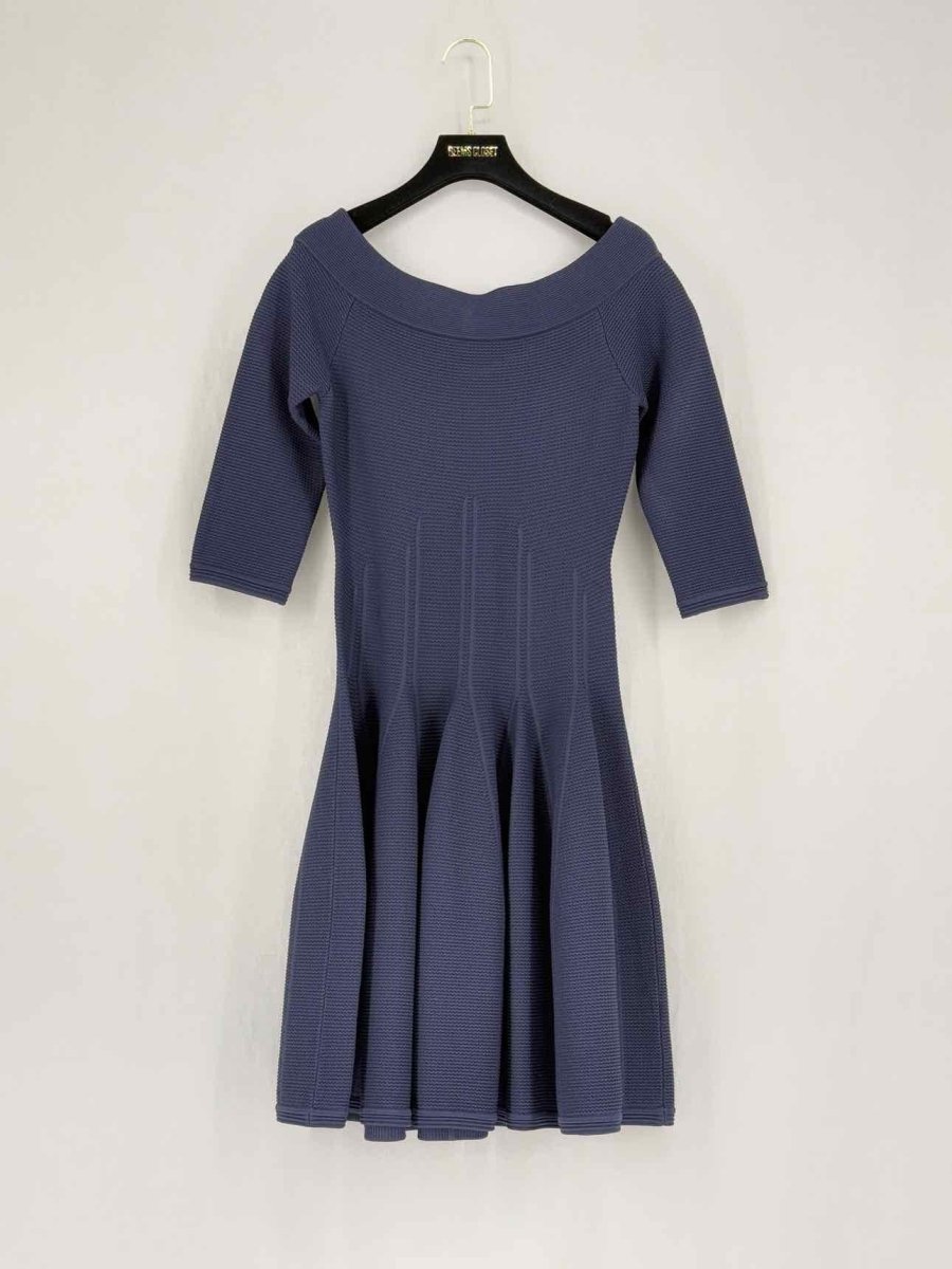 Pre - loved JONATHAN SIMKHAI Navy Blue Knit Size Small Short Dress at Reems Closet