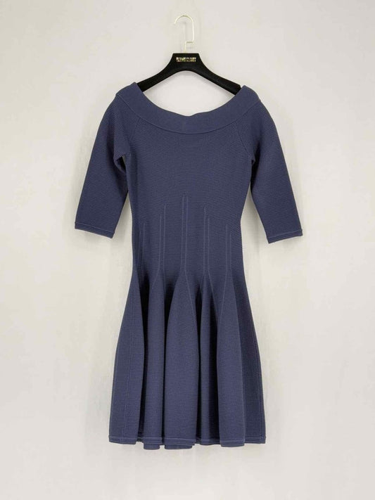 Pre - loved JONATHAN SIMKHAI Navy Blue Knit Size Small Short Dress at Reems Closet
