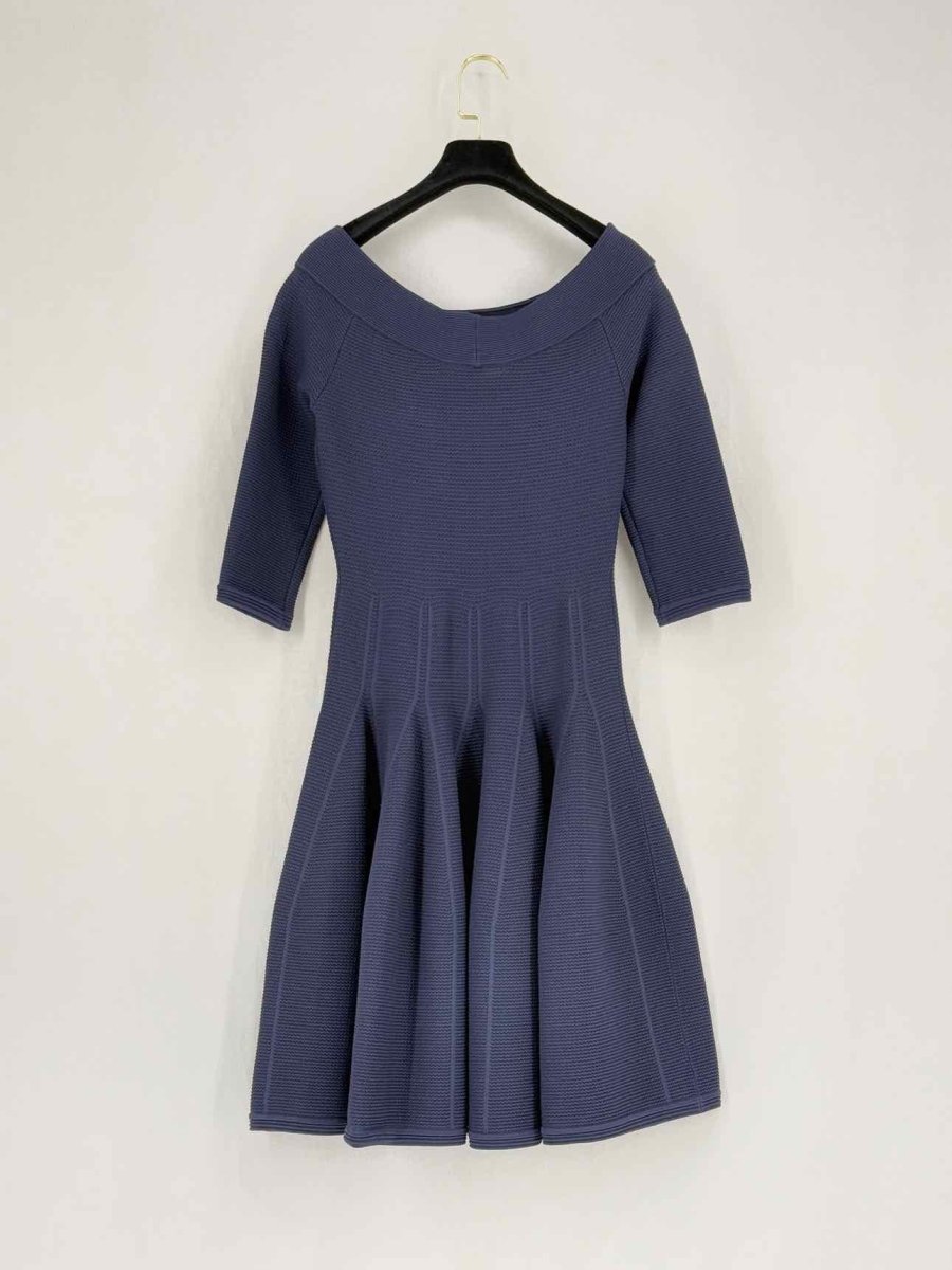 Pre - loved JONATHAN SIMKHAI Navy Blue Knit Size Small Short Dress at Reems Closet