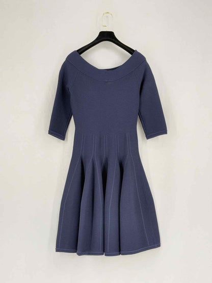 Pre - loved JONATHAN SIMKHAI Navy Blue Knit Size Small Short Dress at Reems Closet