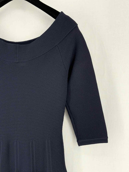Pre - loved JONATHAN SIMKHAI Navy Blue Knit Size Small Short Dress at Reems Closet