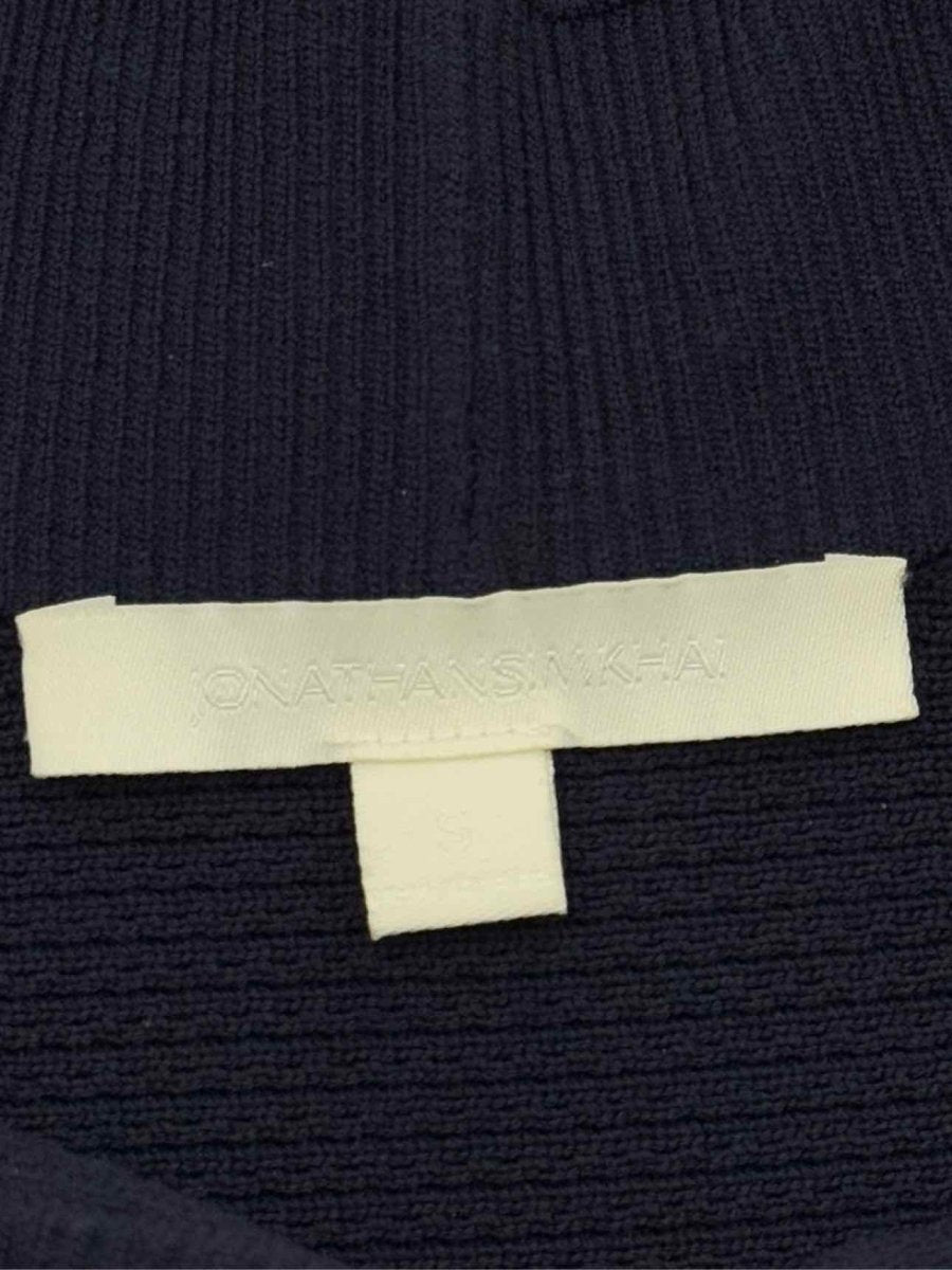 Pre - loved JONATHAN SIMKHAI Navy Blue Knit Size Small Short Dress at Reems Closet