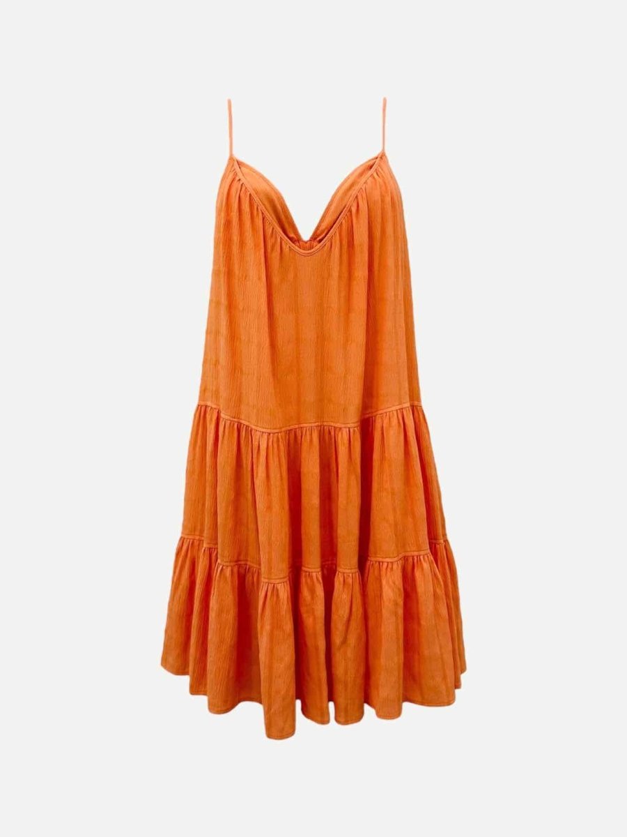 Pre - loved JONATHAN SIMKHAI Orange Cutout Dress at Reems Closet