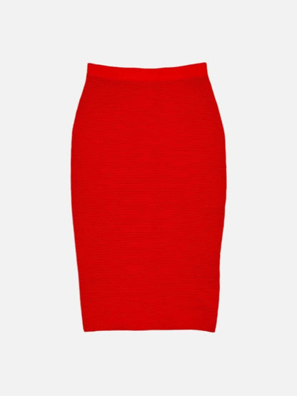 Pre - loved JONATHAN SIMKHAI Red Bandage Top & Skirt Outfit at Reems Closet