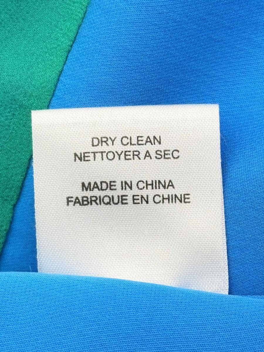 Pre - loved JOSEPH Blue & Green Size US 10 Blouse at Reems Closet