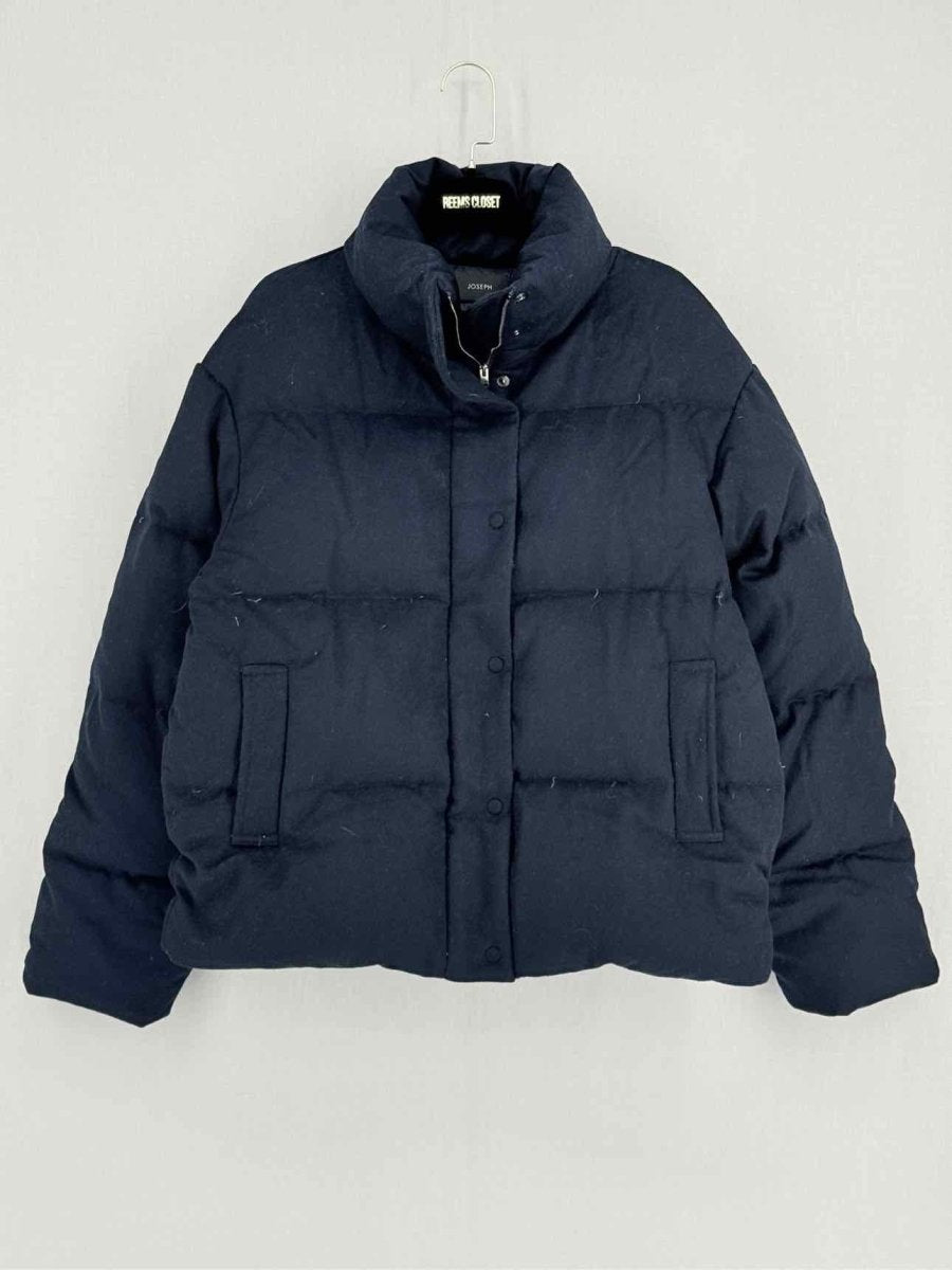 Pre - loved JOSEPH Carah Navy Blue Size US 2 Jacket at Reems Closet