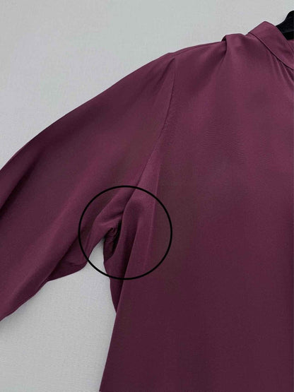 Pre-loved JOSEPH Carla Burgundy Size US 6 Blouse at Reems Closet