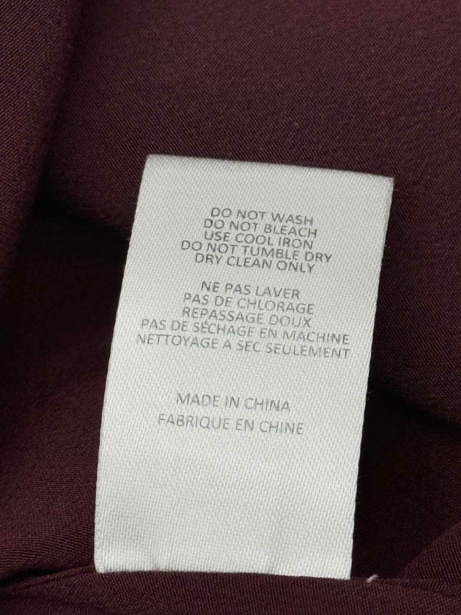 Pre-loved JOSEPH Carla Burgundy Size US 6 Blouse at Reems Closet