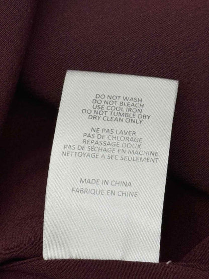 Pre-loved JOSEPH Carla Burgundy Size US 6 Blouse at Reems Closet