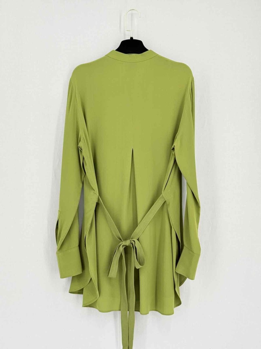 Pre-loved JOSEPH Carla Olive Green Size US 6 Blouse at Reems Closet