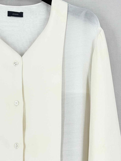 Pre - loved JOSEPH Cream Size US 2 Top at Reems Closet