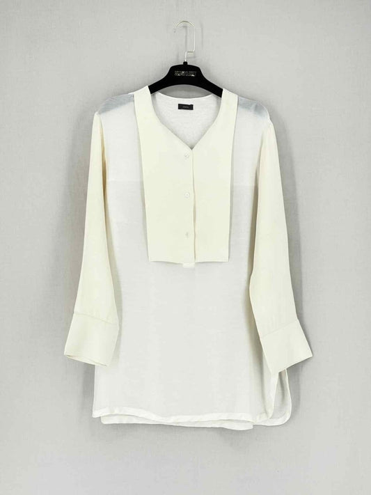 Pre - loved JOSEPH Cream Size US 2 Top at Reems Closet