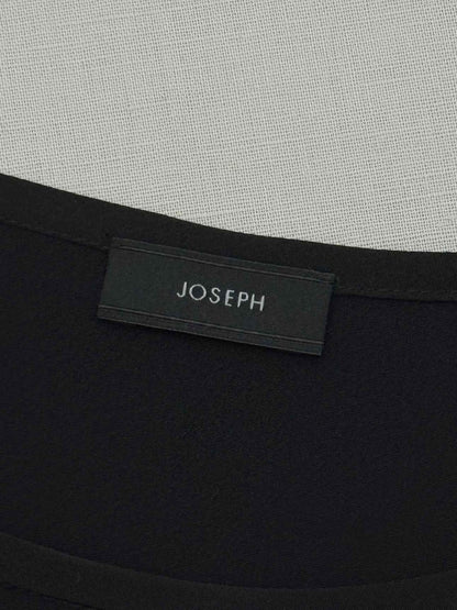 Pre - loved JOSEPH Drop Shoulder White & Black Size US 8 Blouse at Reems Closet