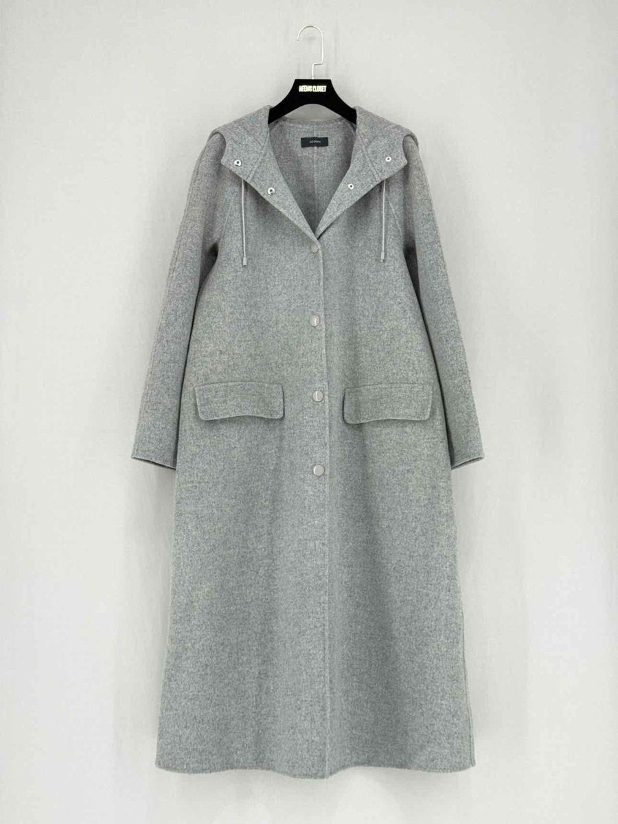 Pre - loved JOSEPH Grey Size US 6 Coat at Reems Closet