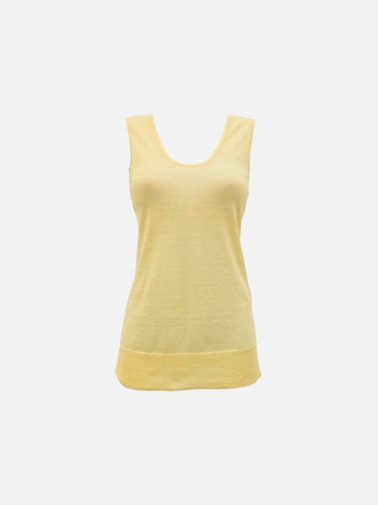 Pre - loved JOSEPH Knit Yellow Top at Reems Closet