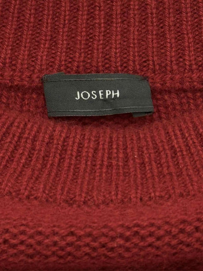 Pre - loved JOSEPH Open Cashmere Red Ribbed Trim Size Small Sweater at Reems Closet