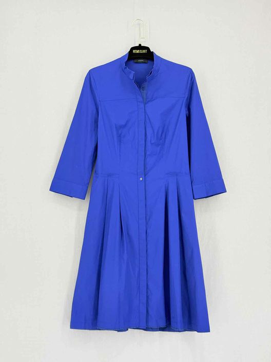 Pre-loved JOSEPH Shirt Royal Blue Size US 6 Knee Length Dress at Reems Closet