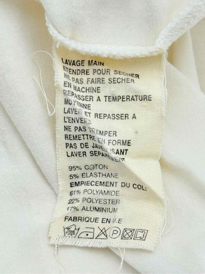 Pre - loved JOSEPH White w/ Gold Trim Size Medium Top at Reems Closet